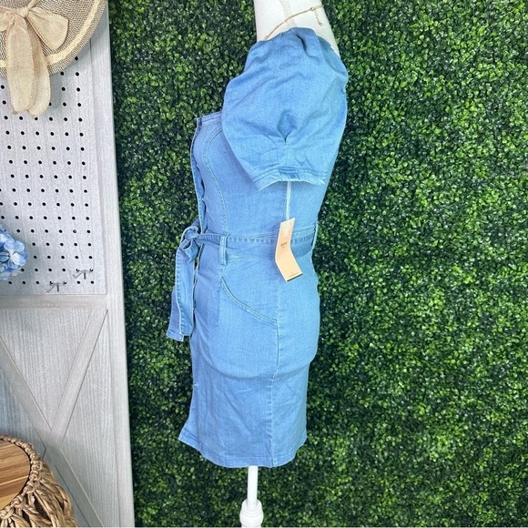 Denim button up dress nwt - Picture 7 of 10